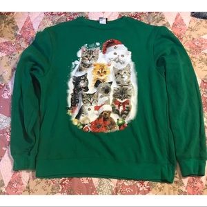 Kitten Christmas Sweater